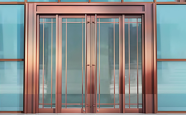 新和玻璃地弹门